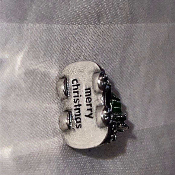 Red & Green Holiday Car Charm with Merry Christmas engraved on Bottom. - Picture 5 of 8